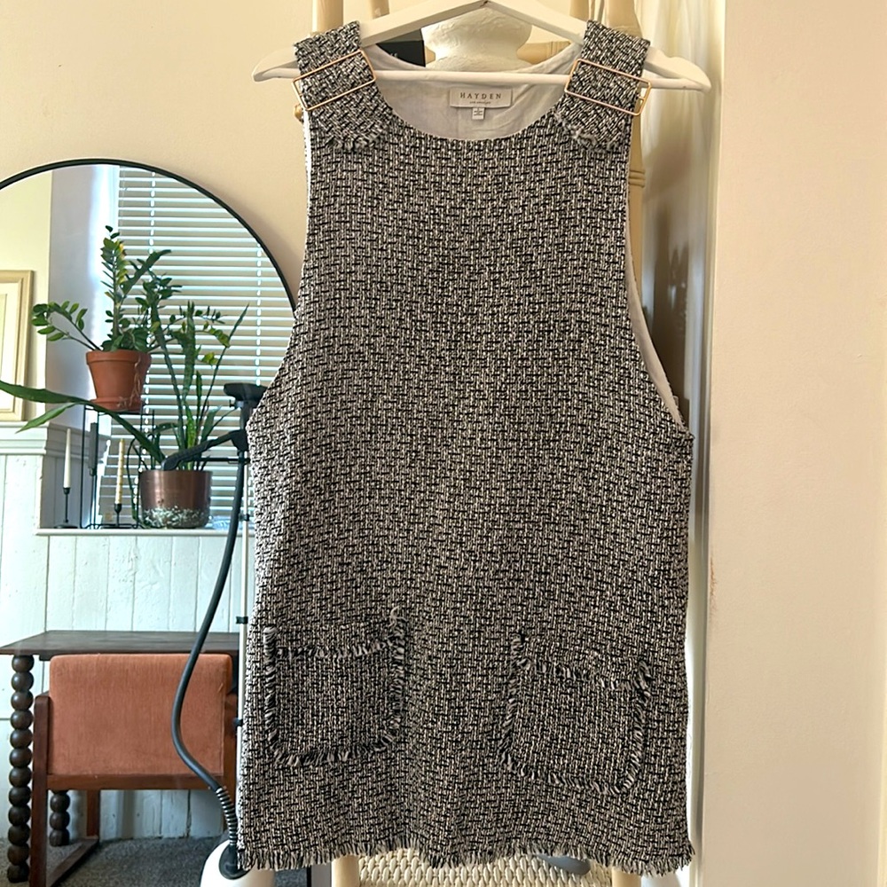 Hayden plaid jumper mini shift dress